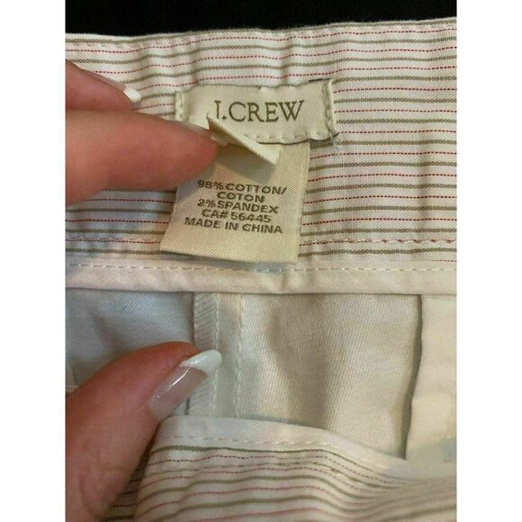 J Crew Womens Solid White Cotton Spandex Shorts 2 - Picture 4 of 6
